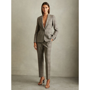 REISS TAMY Checked Slim Fit Suit Blazer